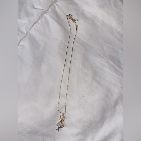 “Pretty Ballerina” Necklace Dancer Cubic Zirconia - Picture 2 of 5